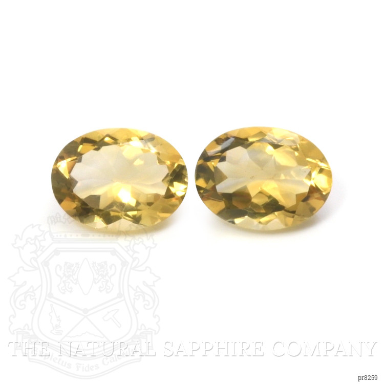 15.61 Ct.Tw. Citrine Pair from Ceylon (Sri Lanka)