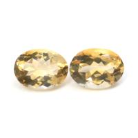 16.84&nbsp;Ct.Tw.Total Carat Weight Citrine Pair from Ceylon (Sri Lanka) Video