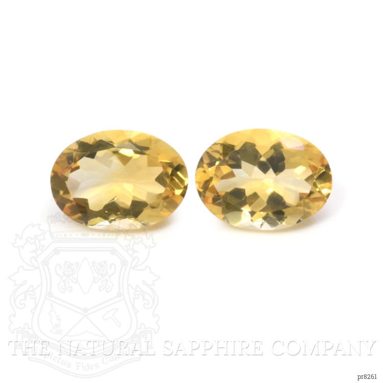 15.12 Ct.Tw. Citrine Pair from Ceylon (Sri Lanka)
