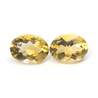 16.24&nbsp;Ct.Tw.Total Carat Weight Citrine Pair from Ceylon (Sri Lanka) Video