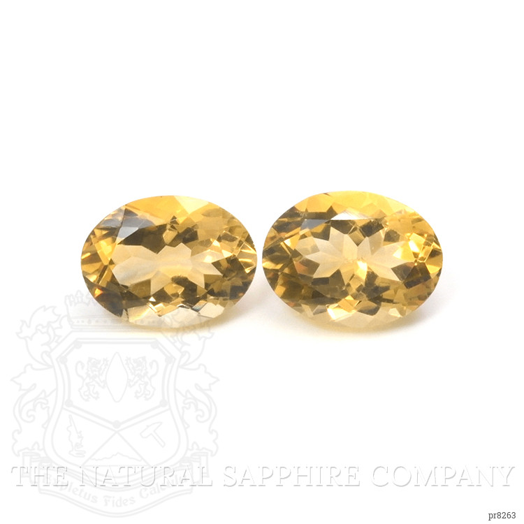 16.99 Ct.Tw. Citrine Pair from Ceylon (Sri Lanka)