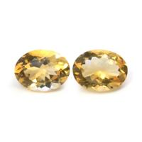 16.54&nbsp;Ct.Tw.Total Carat Weight Citrine Pair from Ceylon (Sri Lanka) Video