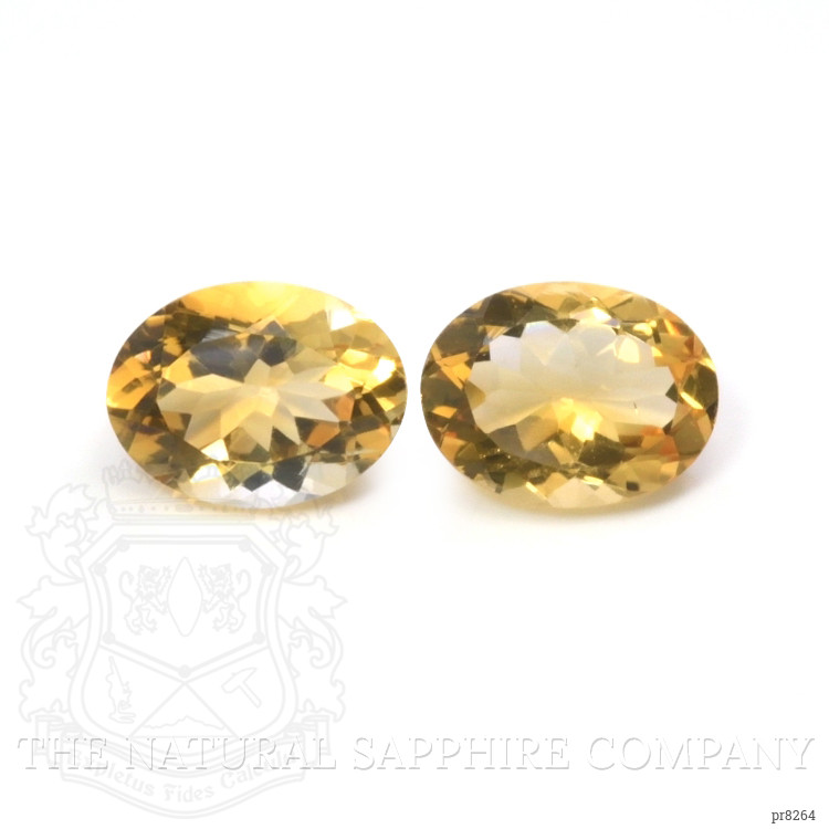 16.54 Ct.Tw. Citrine Pair from Ceylon (Sri Lanka)