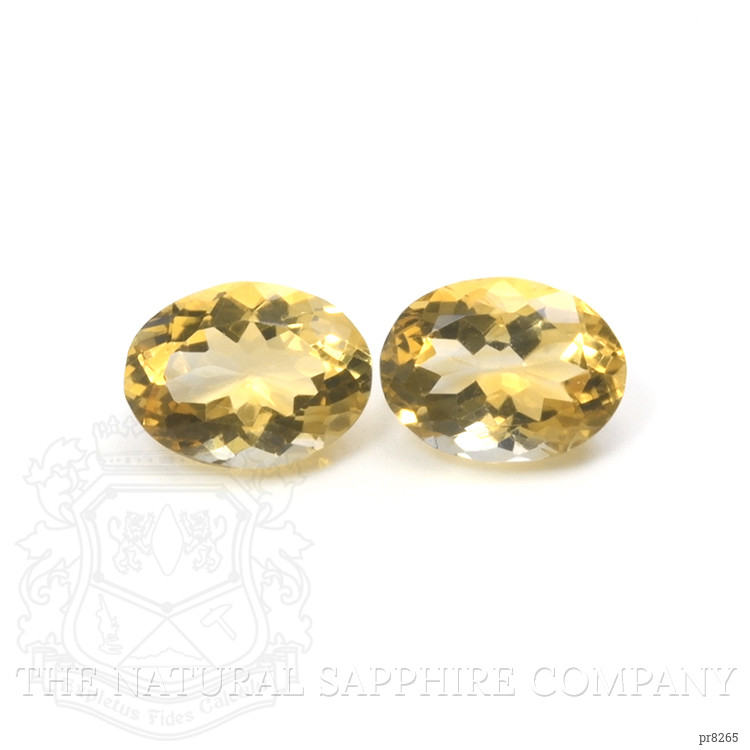 17.30 Ct.Tw. Citrine Pair from Ceylon (Sri Lanka)