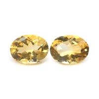 15.45&nbsp;Ct.Tw.Total Carat Weight Citrine Pair from Ceylon (Sri Lanka) Video