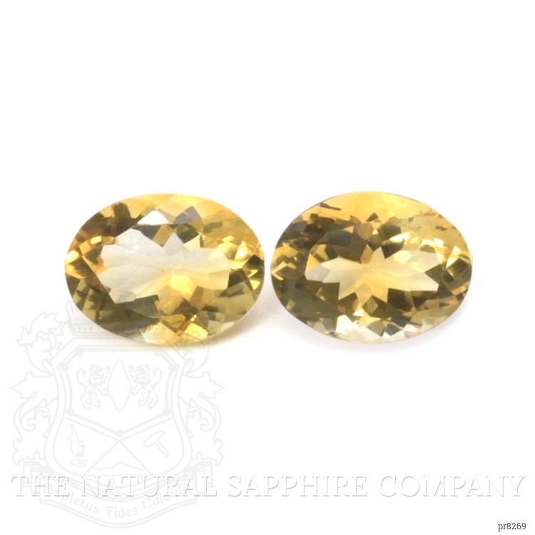 16.55 Ct.Tw. Citrine Pair from Ceylon (Sri Lanka)