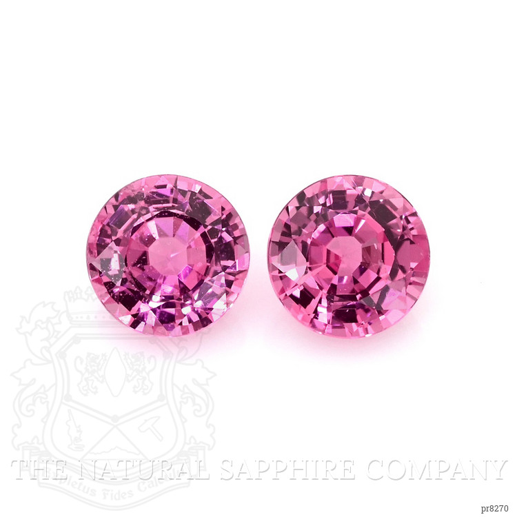 1.43 Ct.Tw. Pink Sapphire Pair from Ceylon (Sri Lanka)