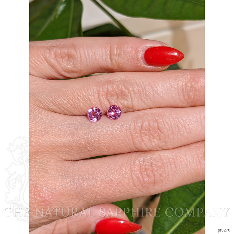 1.43 Ct.Tw. Pink Sapphire Pair from Ceylon (Sri Lanka)