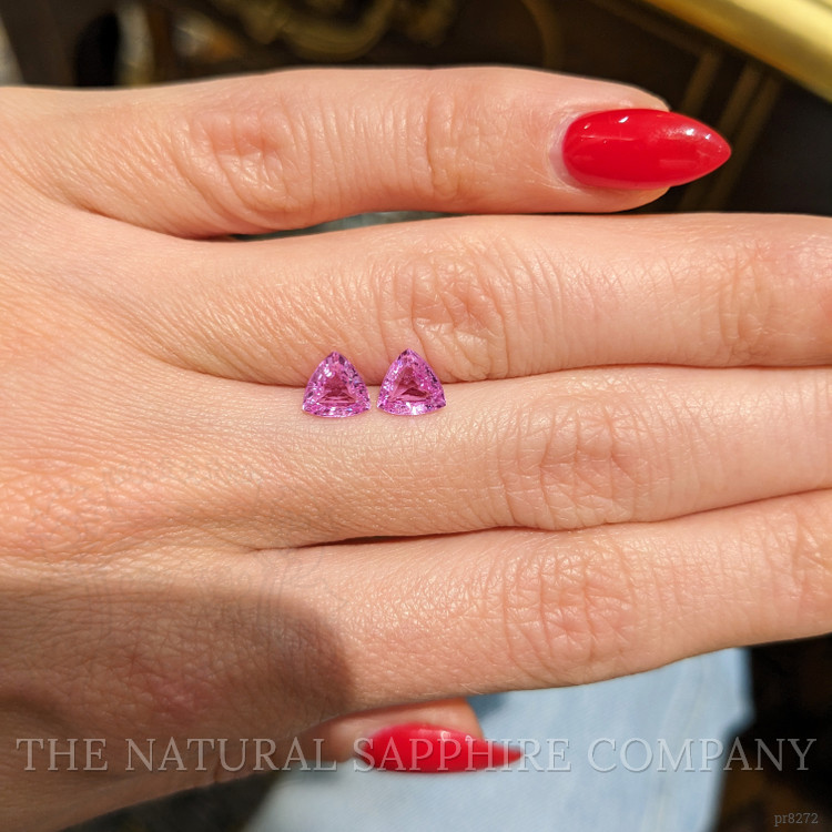 1.70 Ct.Tw. Pink Sapphire Pair from Ceylon (Sri Lanka)
