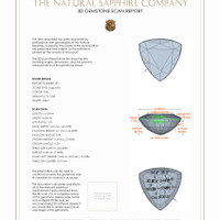 1.70 Ct.Tw.Total Carat Weight Pink Sapphire Pair from Ceylon (Sri Lanka) 3 D Scan Report