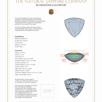 1.70 Ct.Tw.Total Carat Weight Pink Sapphire Pair from Ceylon (Sri Lanka) 3 D Scan Report
