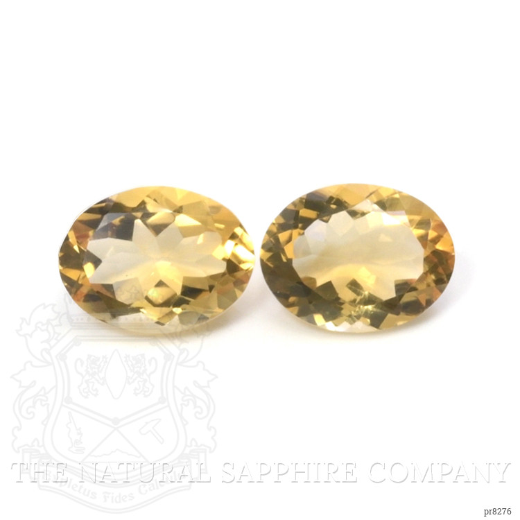16.02 Ct.Tw. Citrine Pair from Bolivia