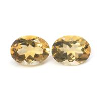 16.76&nbsp;Ct.Tw.Total Carat Weight Citrine Pair from Bolivia Video