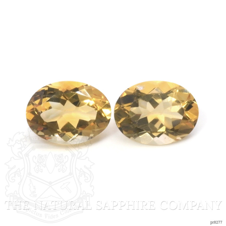 16.76 Ct.Tw. Citrine Pair from Bolivia