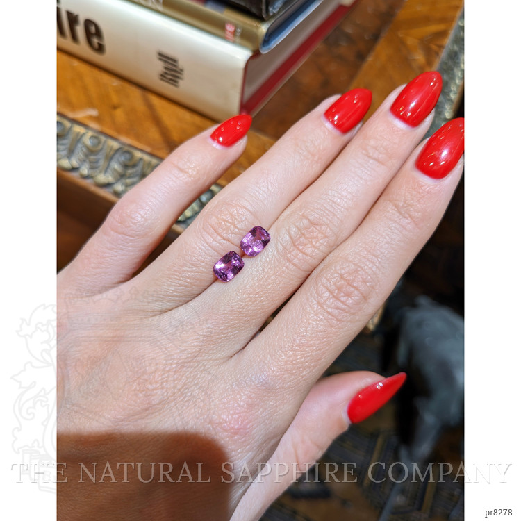 2.15 Ct.Tw. Pink Sapphire Pair from Ceylon (Sri Lanka)