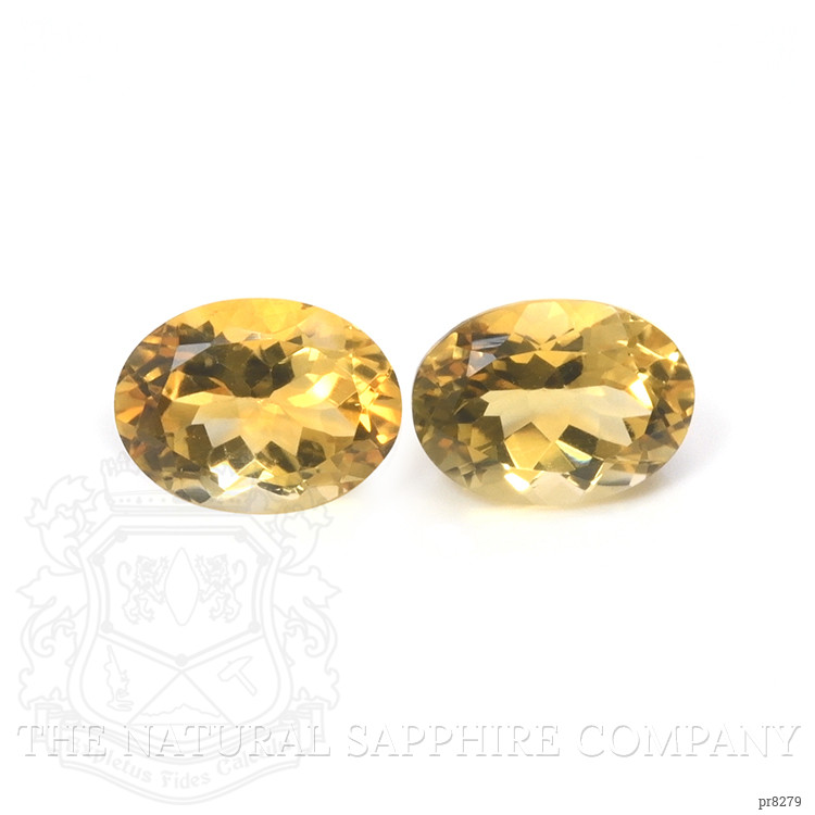 19.48 Ct.Tw. Citrine Pair from Bolivia
