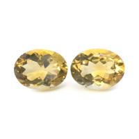 17.14&nbsp;Ct.Tw.Total Carat Weight Citrine Pair from Bolivia Video