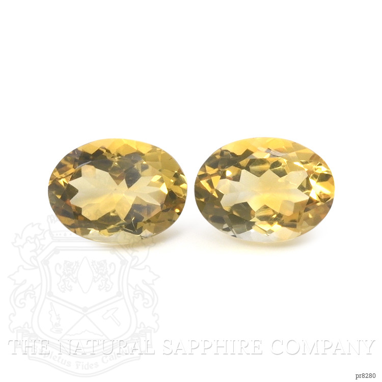 17.14 Ct.Tw. Citrine Pair from Bolivia