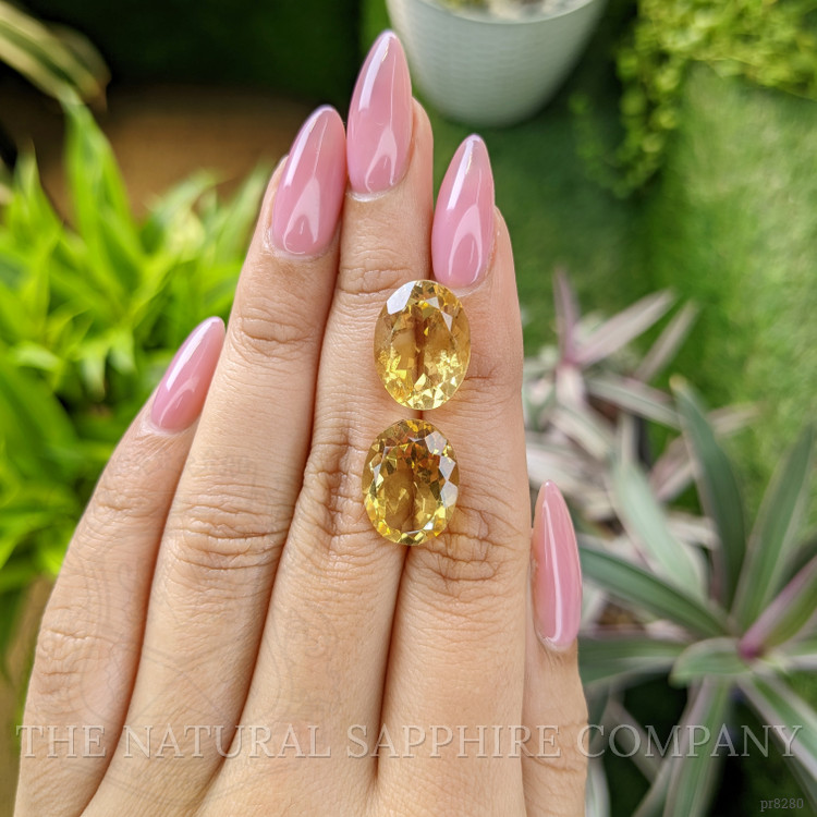 17.14 Ct.Tw. Citrine Pair from Bolivia