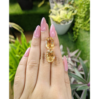 16.05 Ct.Tw.Total Carat Weight Citrine Pair from Bolivia Life Style