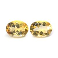 17.55&nbsp;Ct.Tw.Total Carat Weight Citrine Pair from Bolivia Video