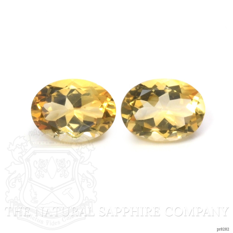 17.55 Ct.Tw. Citrine Pair from Bolivia