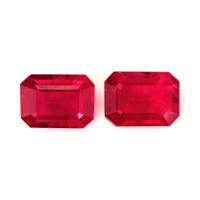 2.60&nbsp;Ct.Tw.Total Carat Weight Ruby Pair from Burma (Myanmar) Video
