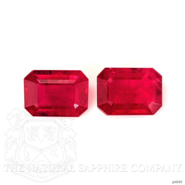 2.60 Ct.Tw. Ruby Pair from Burma (Myanmar)