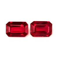 2.27 Ct.Tw.Total Carat Weight Ruby Pair from Mozambique Video