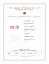 0.87 Ct.Tw.Total Carat Weight Pink Sapphire Pair from Ceylon (Sri Lanka) Scan Report