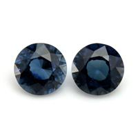 1.24&nbsp;Ct.Tw.Total Carat Weight Blue Sapphire Pair from Ceylon (Sri Lanka) Video