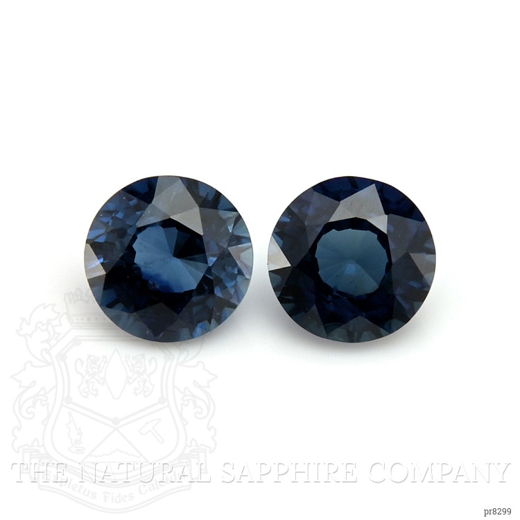 1.24 Ct.Tw. Blue Sapphire Pair from Ceylon (Sri Lanka)