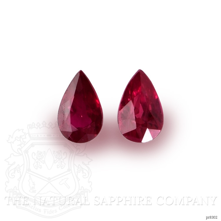 0.60 Ct.Tw. Ruby Pair from Mozambique