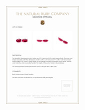 0.46 Ct.Tw.Total Carat Weight Ruby Pair from Mozambique Appraisal