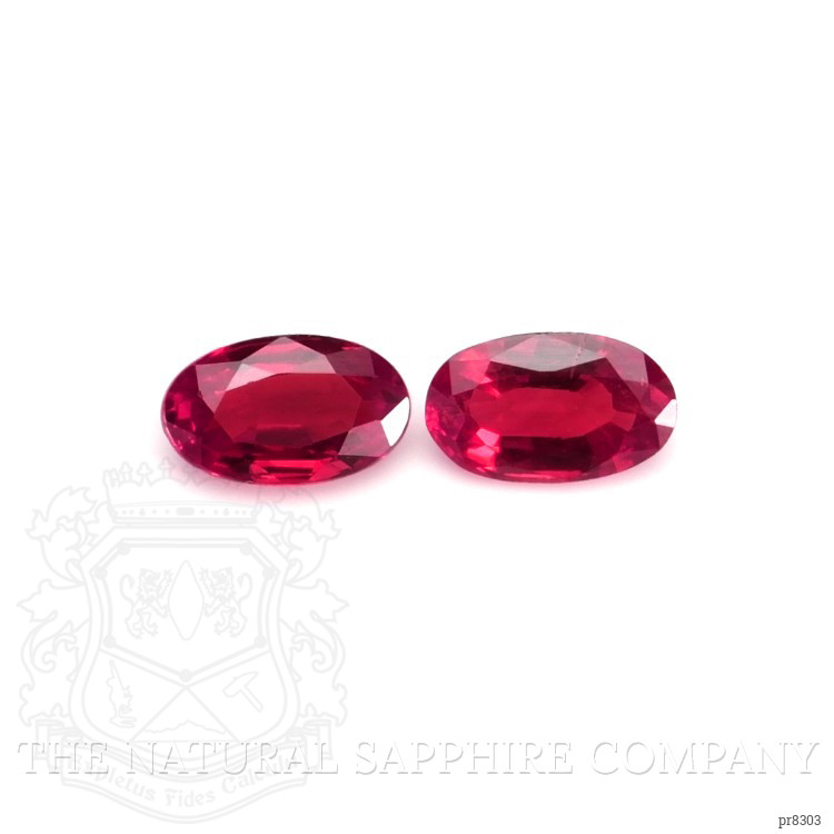 0.46 Ct.Tw. Ruby Pair from Mozambique