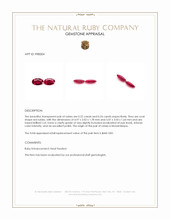 0.46 Ct.Tw.Total Carat Weight Ruby Pair from Mozambique Appraisal
