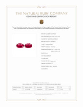0.47 Ct.Tw.Total Carat Weight Ruby Pair from Mozambique Scan Report
