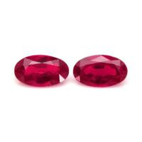 0.47 Ct.Tw.Total Carat Weight Ruby Pair from Mozambique Video