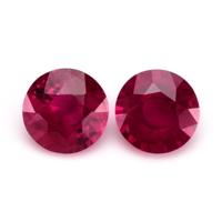 0.56 Ct.Tw.Total Carat Weight Ruby Pair from Mozambique Video