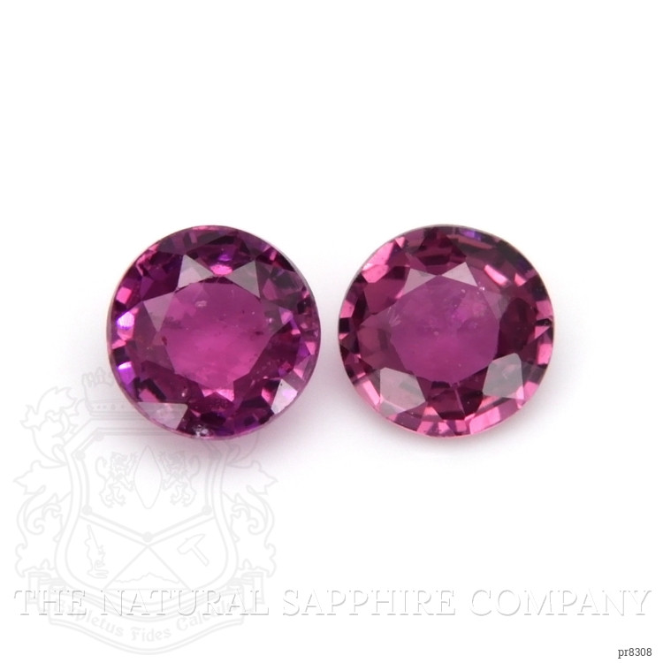 0.60 Ct.Tw. Purple Sapphire Pair from Ceylon (Sri Lanka)