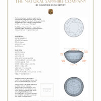 0.60 Ct.Tw.Total Carat Weight Sapphire Pair from Ceylon (Sri Lanka) 3 D Scan Report