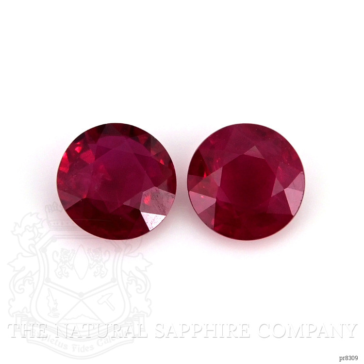 0.82 Ct.Tw. Ruby Pair from Ceylon (Sri Lanka)