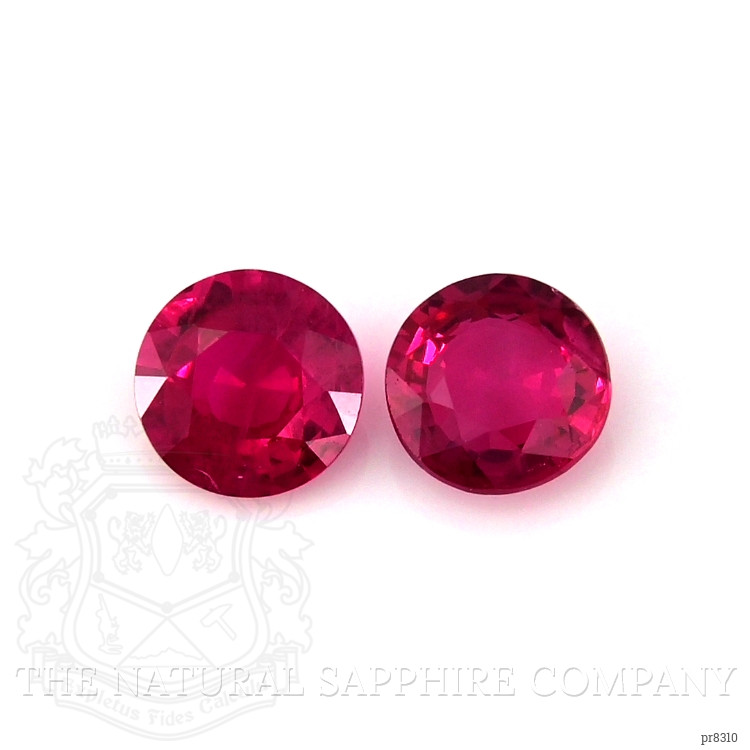 0.85 Ct.Tw. Ruby Pair from Mozambique