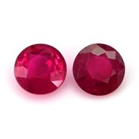 0.86 Ct.Tw.Total Carat Weight Ruby Pair from Mozambique Video