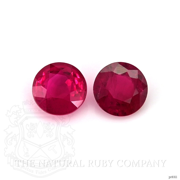 0.86 Ct.Tw. Ruby Pair from Mozambique