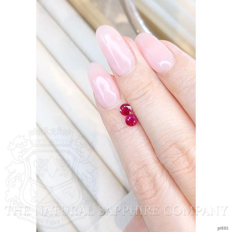 0.86 Ct.Tw. Ruby Pair from Mozambique