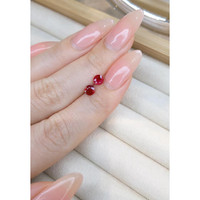 0.86 Ct.Tw.Total Carat Weight Ruby Pair from Mozambique Life Style