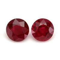 0.93 Ct.Tw.Total Carat Weight Ruby Pair from Mozambique Video