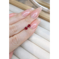 0.95 Ct.Tw.Total Carat Weight Ruby Pair from Mozambique Life Style