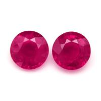 0.95 Ct.Tw.Total Carat Weight Ruby Pair from Mozambique Video